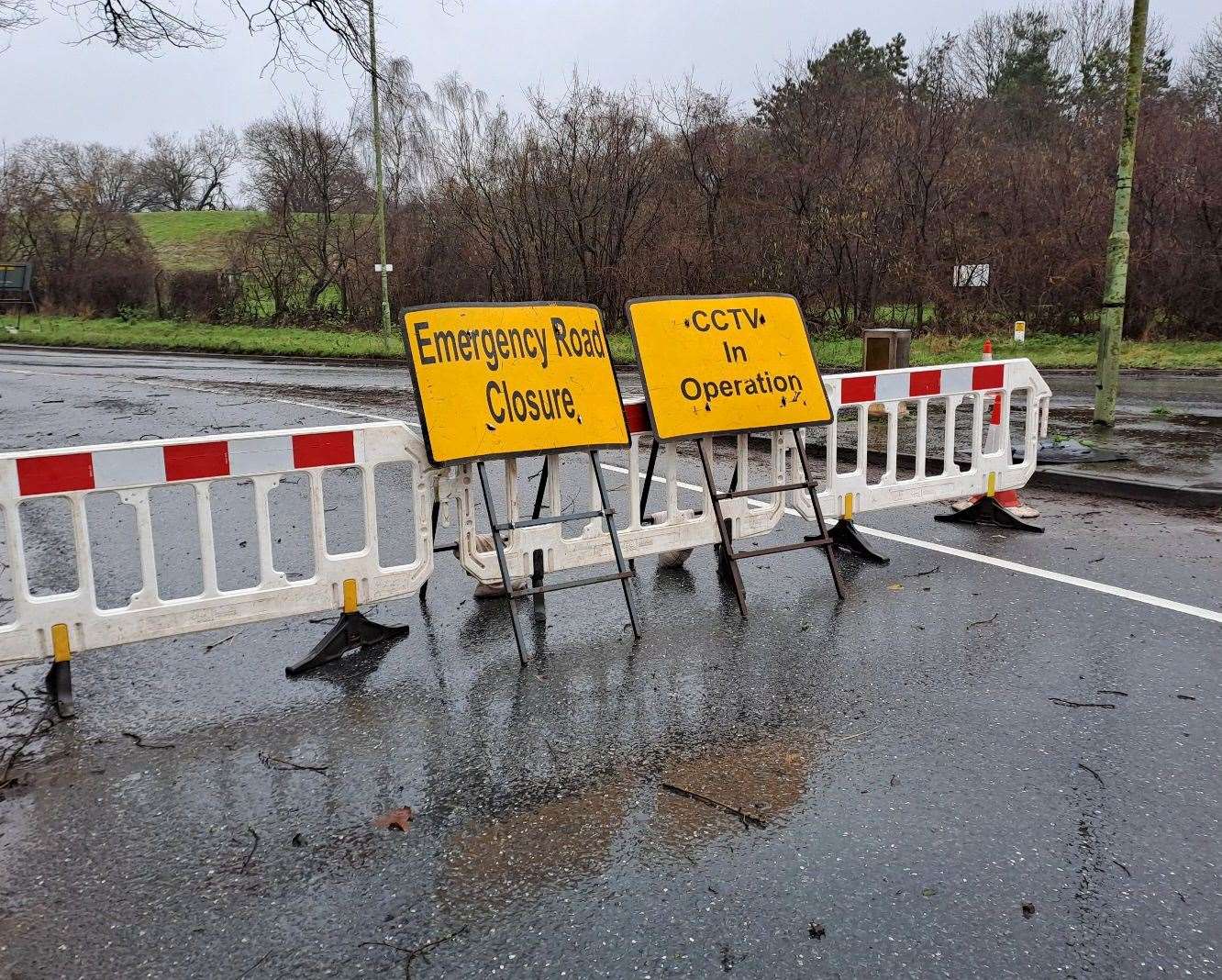 Flooding in Compiegne Way, Bury St Edmunds