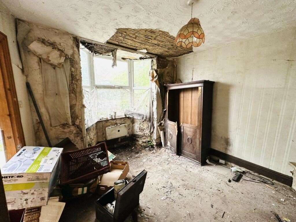 The reception room of 38 Fornham Road. Picture: Auction House East Anglia