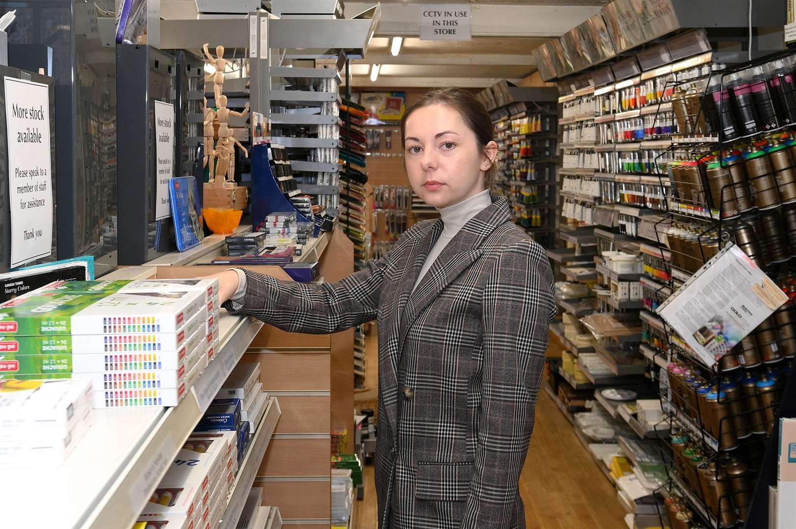 Denny Bros had been putting fewer items on the shelves but had just restocked for Christmas to boost sales when the shoplifter struck. Picture: Mecha Morton