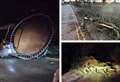 Storm sweeps trampoline into car as clean up in town begins