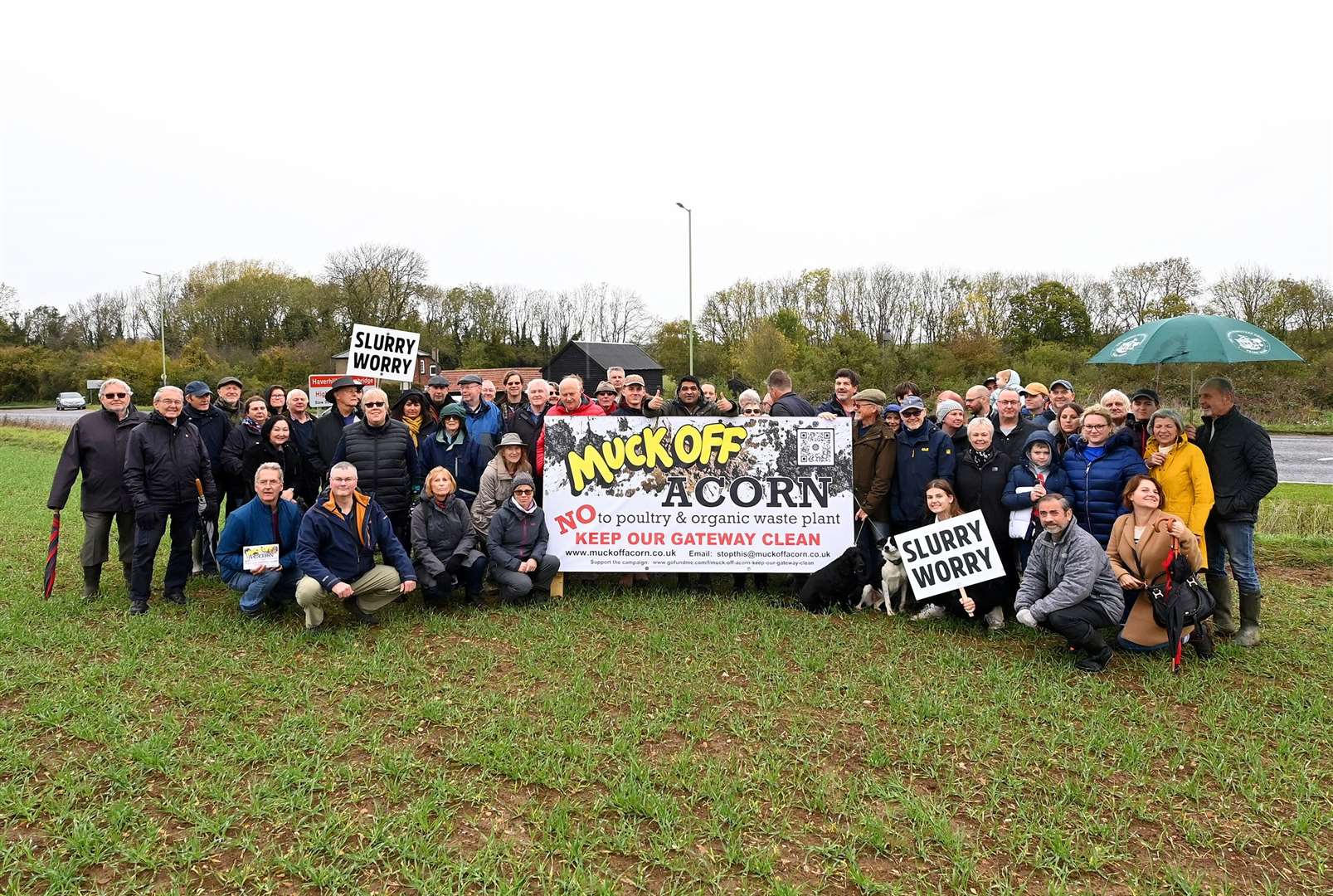 Muck off Acorn was formed to challenge a proposal to create an anaerobic digestion (green energy) plant at Spring Grove Farm, on the edge of Withersfield. Picture: Mecha Morton