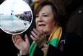 Car carrying Delia Smith hit with beer can as it arrives for football derby