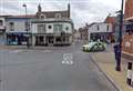 Pedestrian hit by bus in town centre taken to hospital