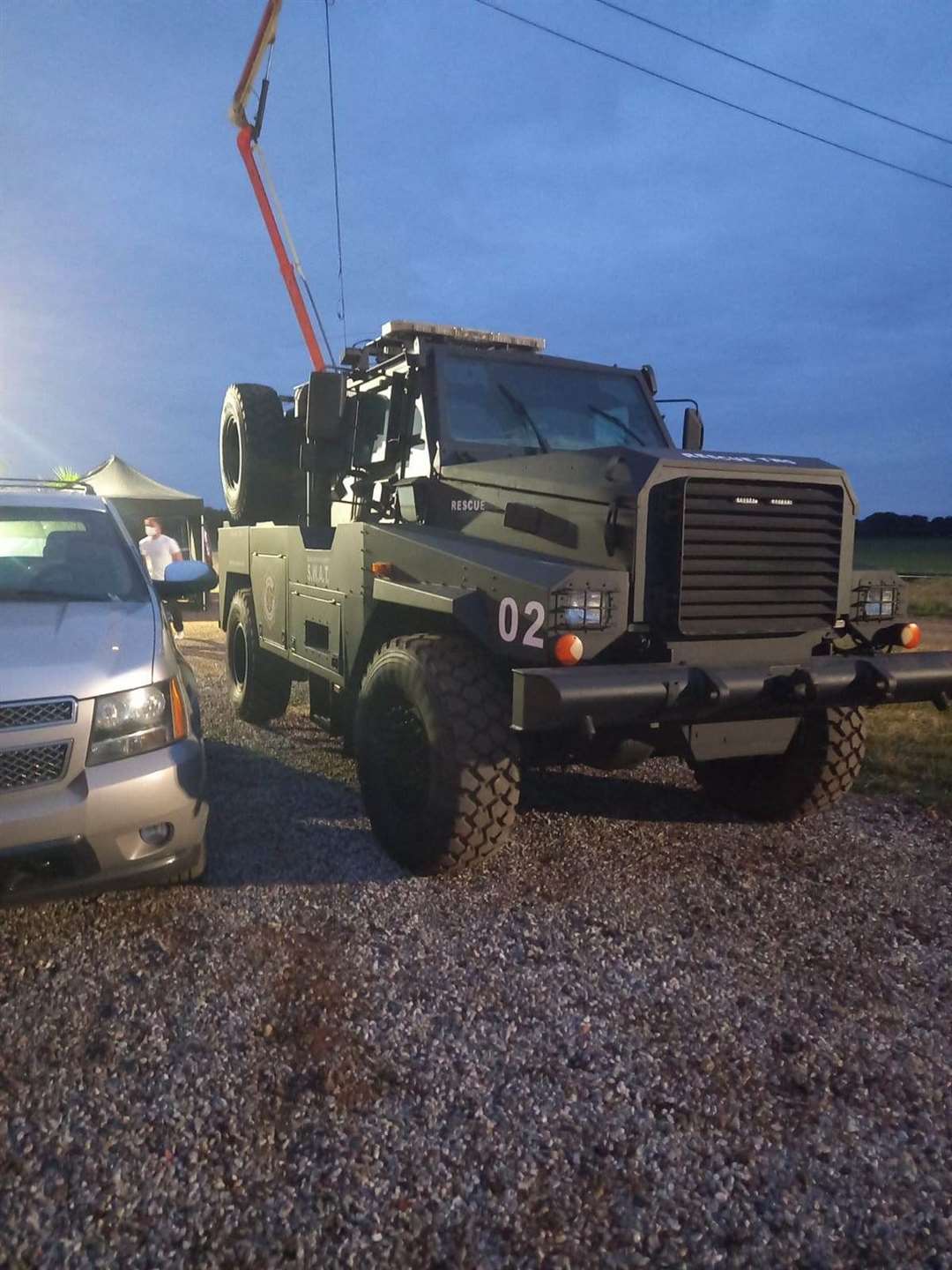 One of the vehicles on the set of Amazon Prime's The Power. Pictures: Nicholas Cohen