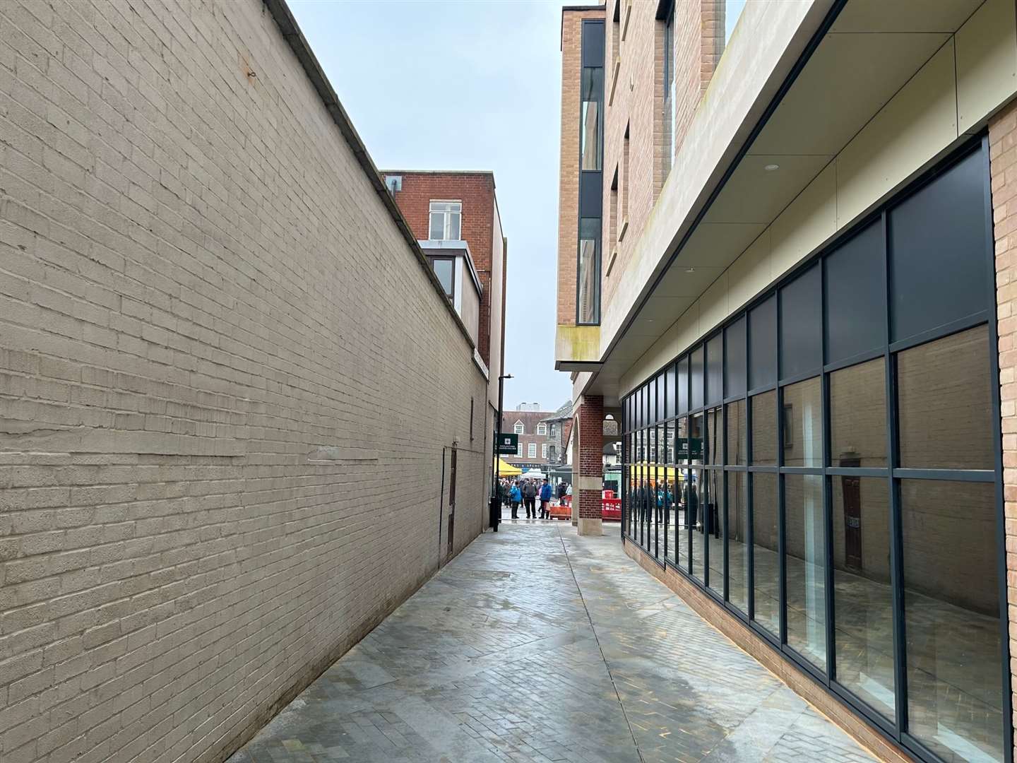 The redeveloped Post Office and Market Thoroughfare