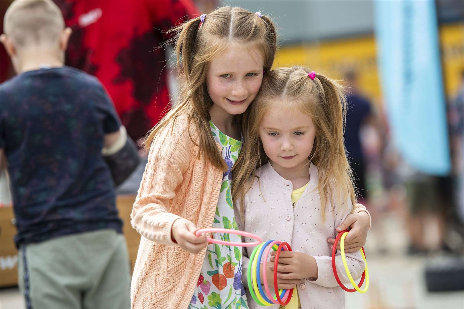 Emelia, seven, and Alice, four, from Bury St Edmunds