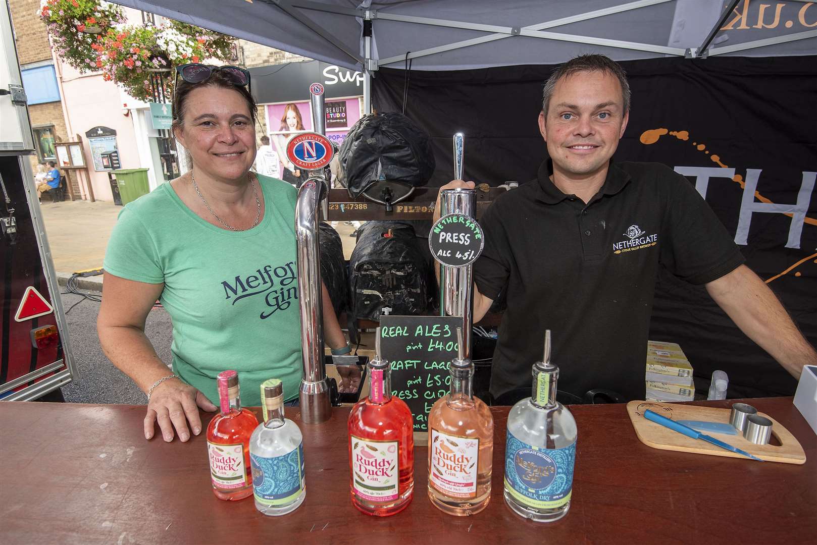 Victoria Eichhorn and Rob Crawford from Nethergate Brewery