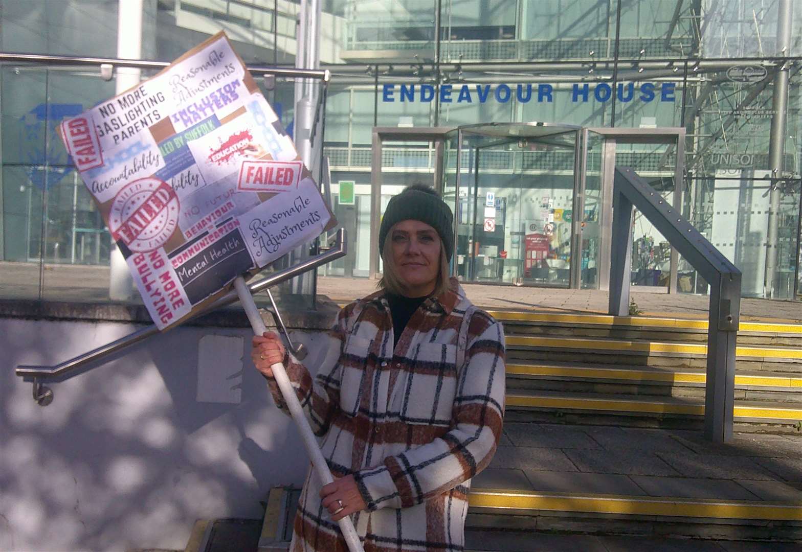 Toni Wasag outside Endeavour House. Picture: Ash Jones