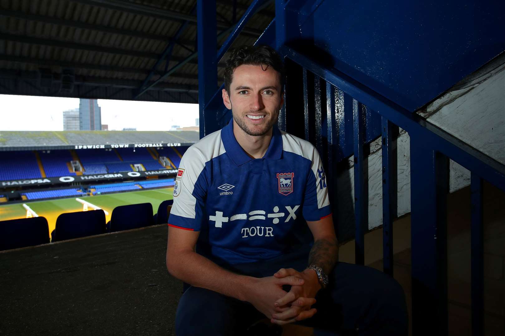 Lewis Travis signs on loan for Ipswich Town from Blackburn Rovers, Portman Road, Ipswich, UK - 5th January 2024 Picture: ITFC/Matchday Images