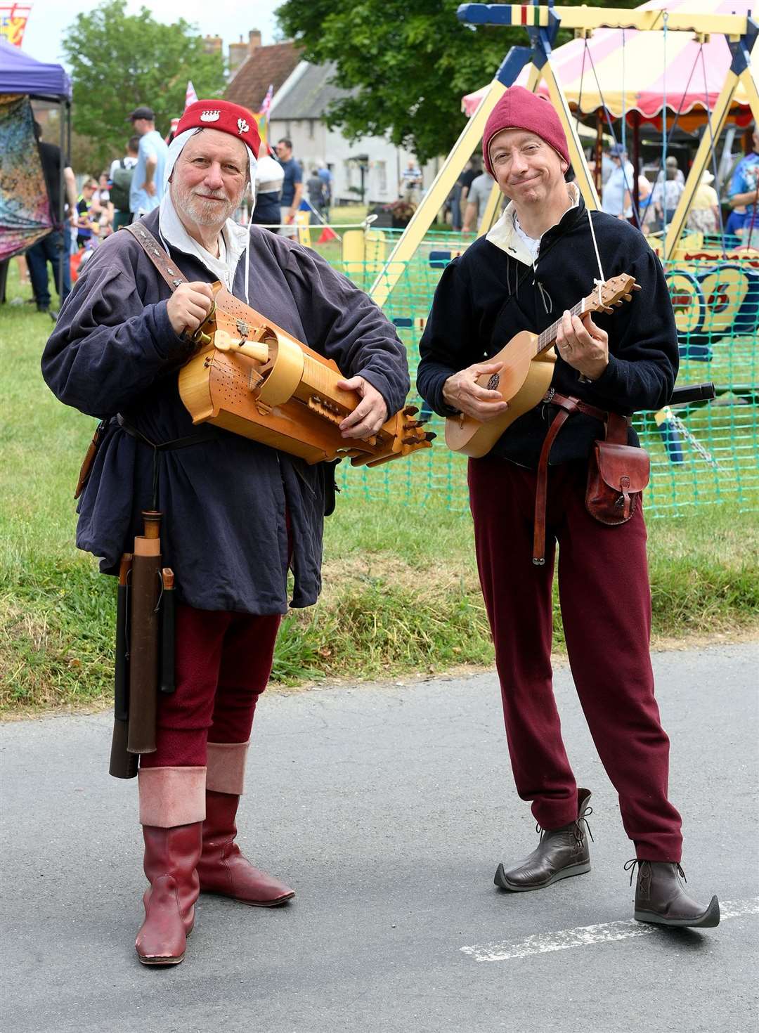 Paul Baker and David Jarratt-Knock at Haughley Medieval Fair earlier in the year. Picture: Mecha Morton