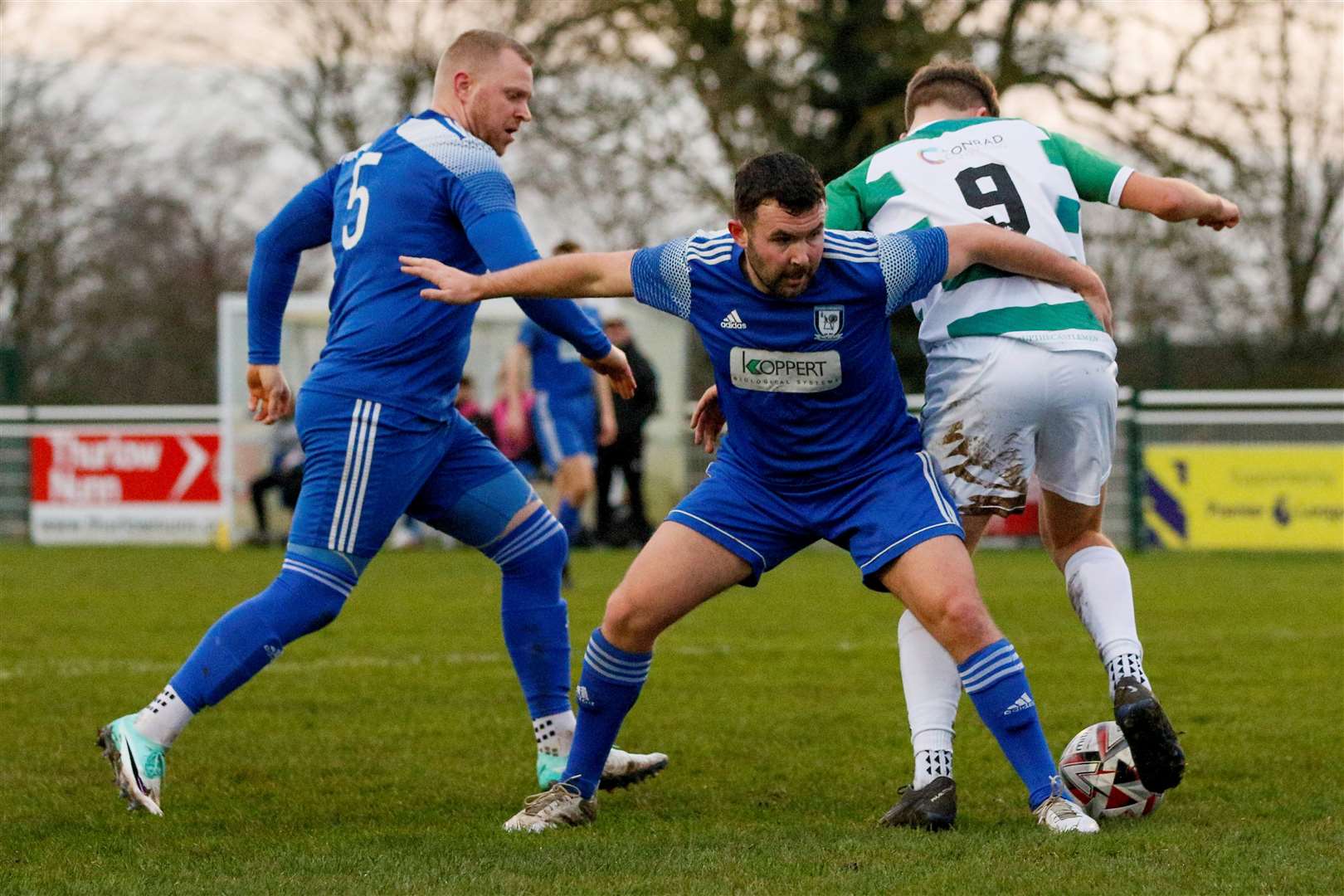 Rhys Shulver in action for Haverhill Borough Picture: Mark Bullimore