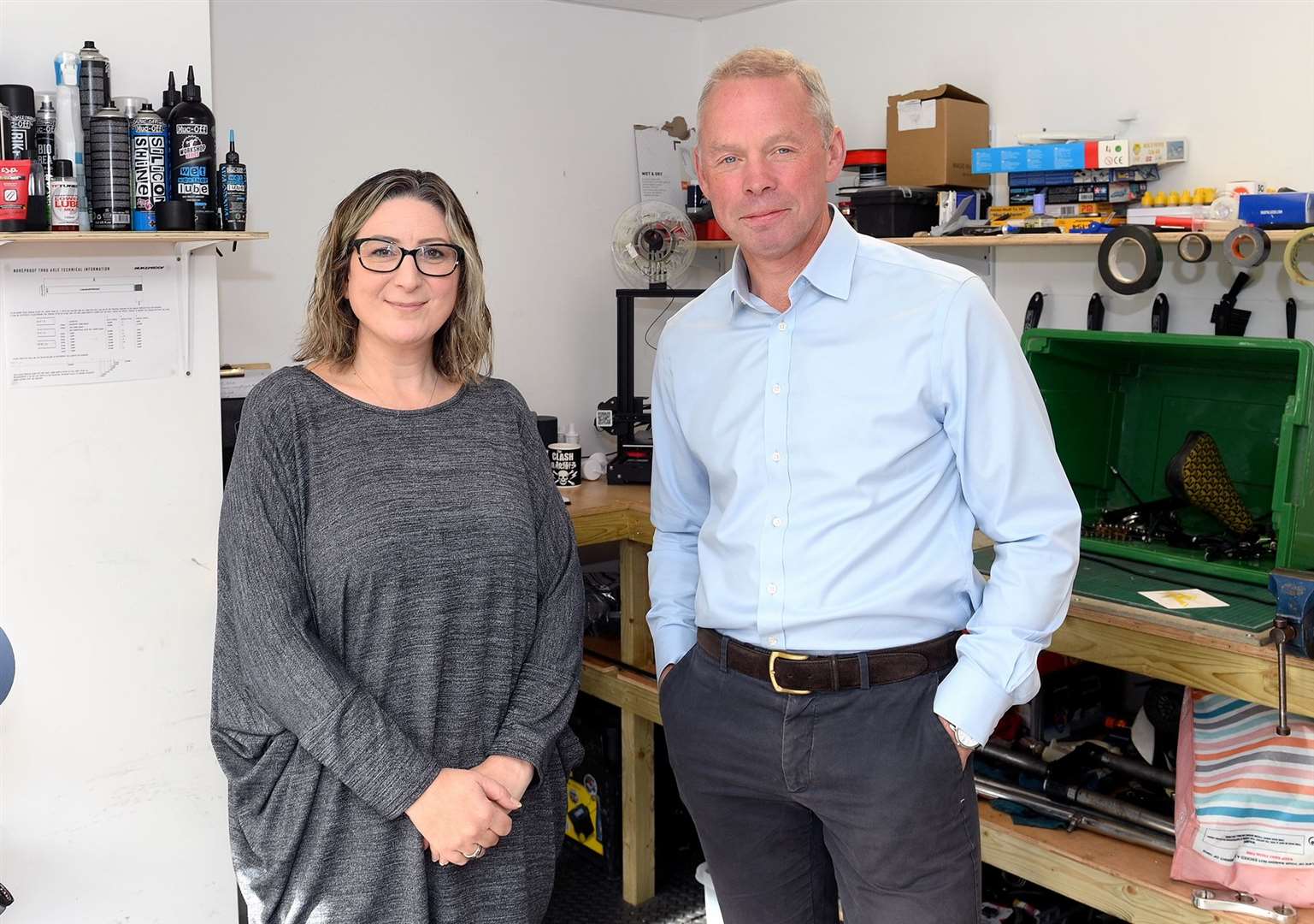 Innov8 operations director Daniela Symons and chair of trustees Phil Shelley. Picture: Mecha Morton