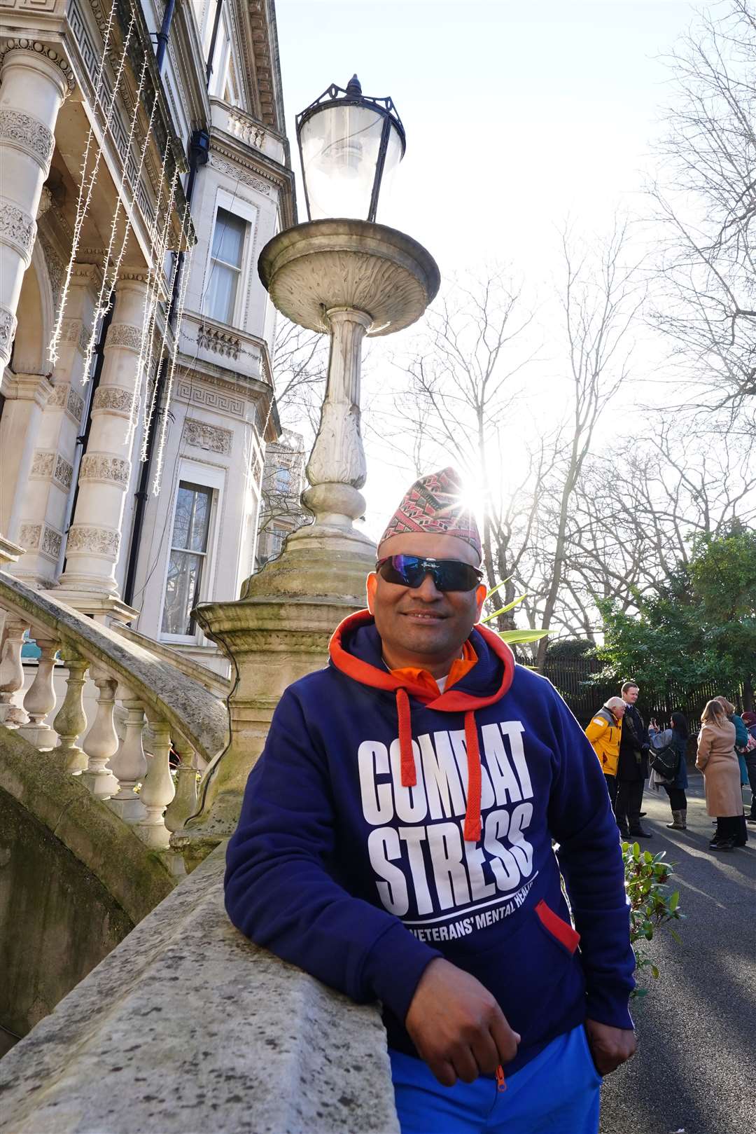 Mr Katuwal said he hopes to spread mental health awareness through the walk (Ian West/PA)