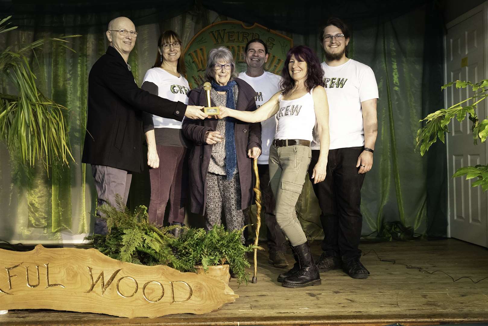 Weird and Wonderful Wood representatives receiving its Best Festival in East Anglia award from the East Anglian Festival Network. Picture: Sue Taylor