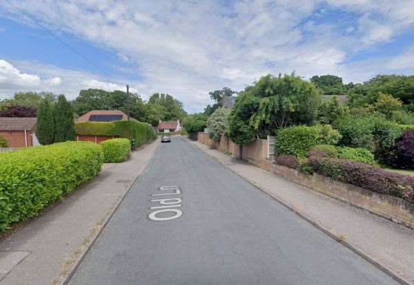 Old Lane in Corton, near Lowestoft. Picture: Google Maps