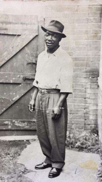 Karen's grandad David Alfanso Butler in his youth