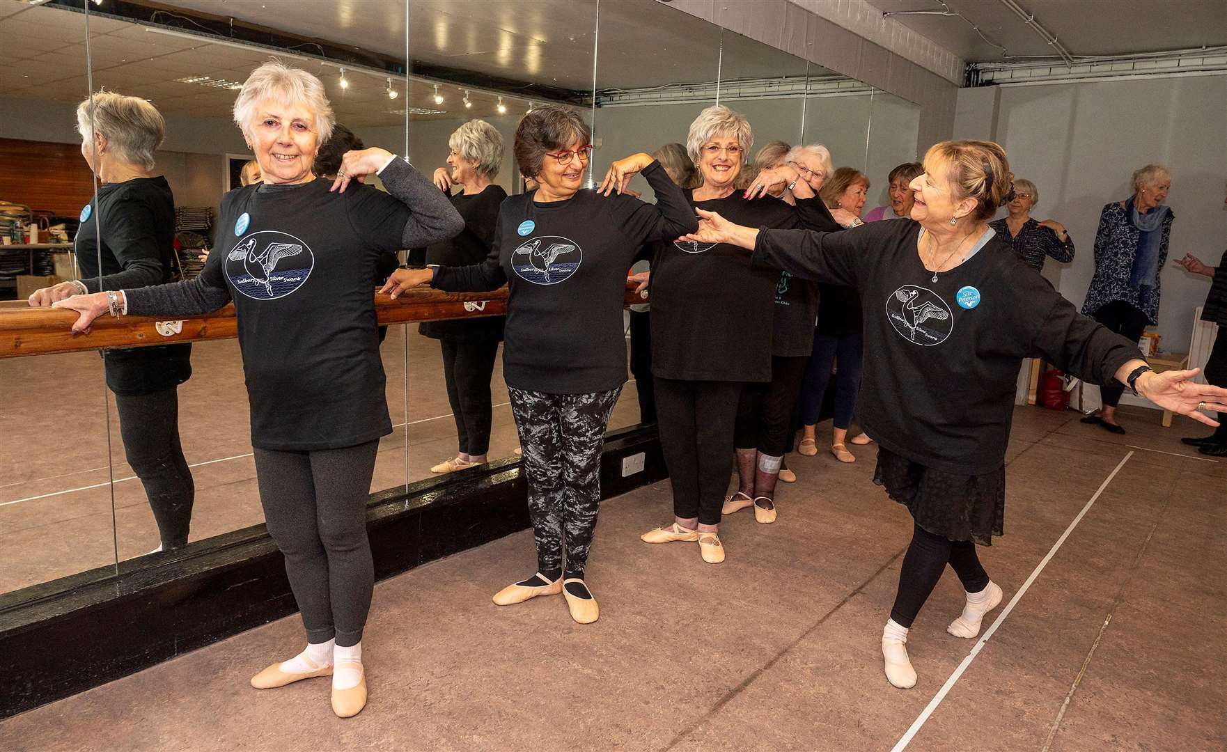 Barre exercises in The Jetty studio in Quay Lane, Sudbury. Picture by Mark Westley