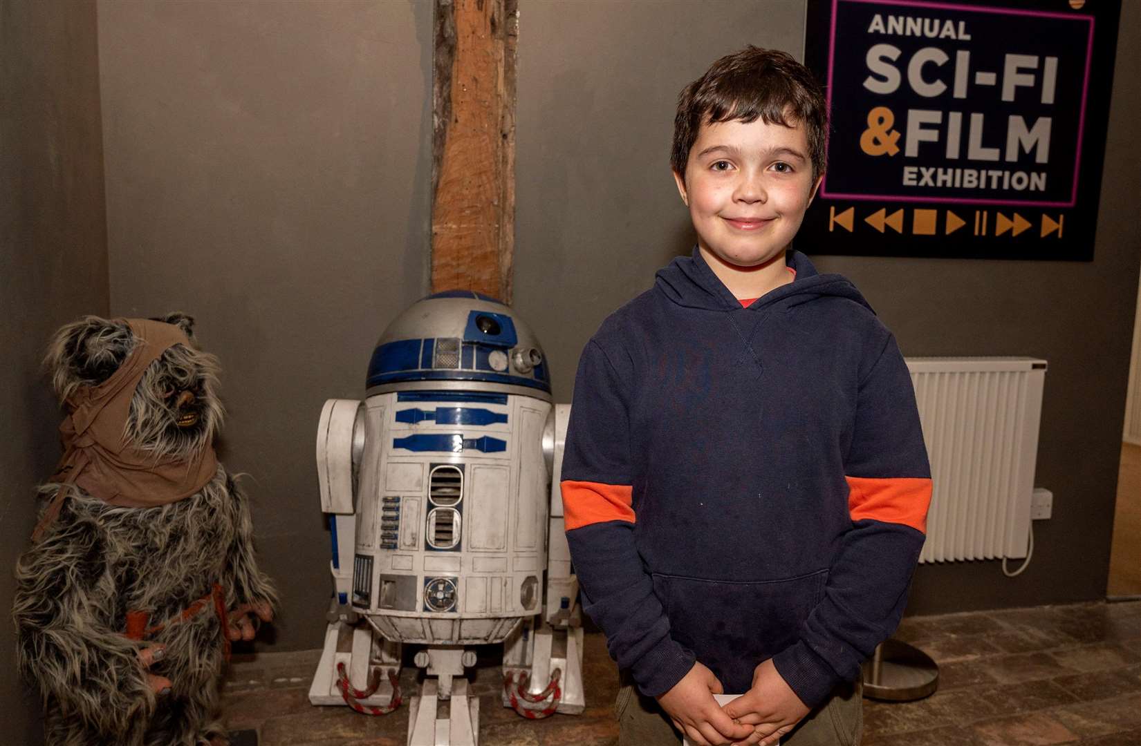 Henry, nine, at the exhibition. Picture: Mark Westley