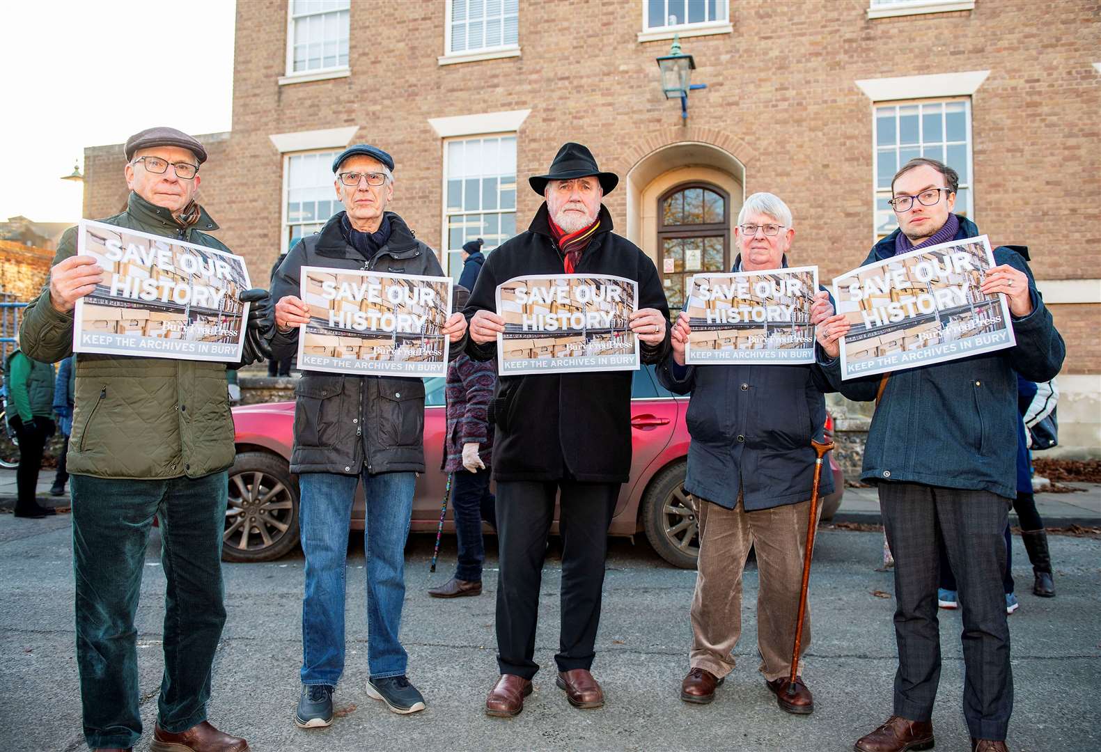 SuffolkNews has launched Save Our History campaign. Head of news, Paul Derrick (right). Picture by Mark Westley