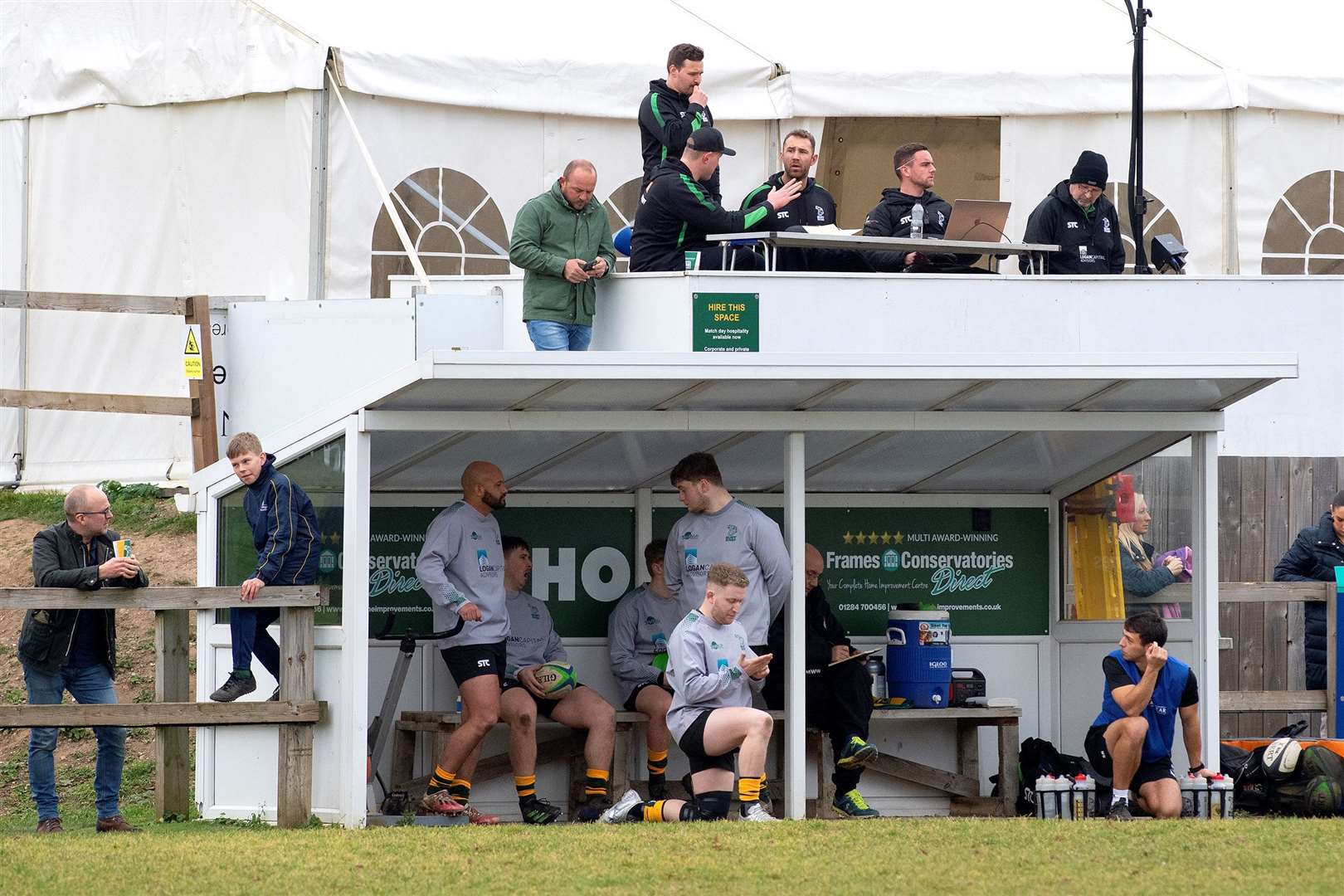 Bury’s Jacob Ford, watching on above the dugout (right), will be looking for a flying start tomorrow Picture: Mecha Morton