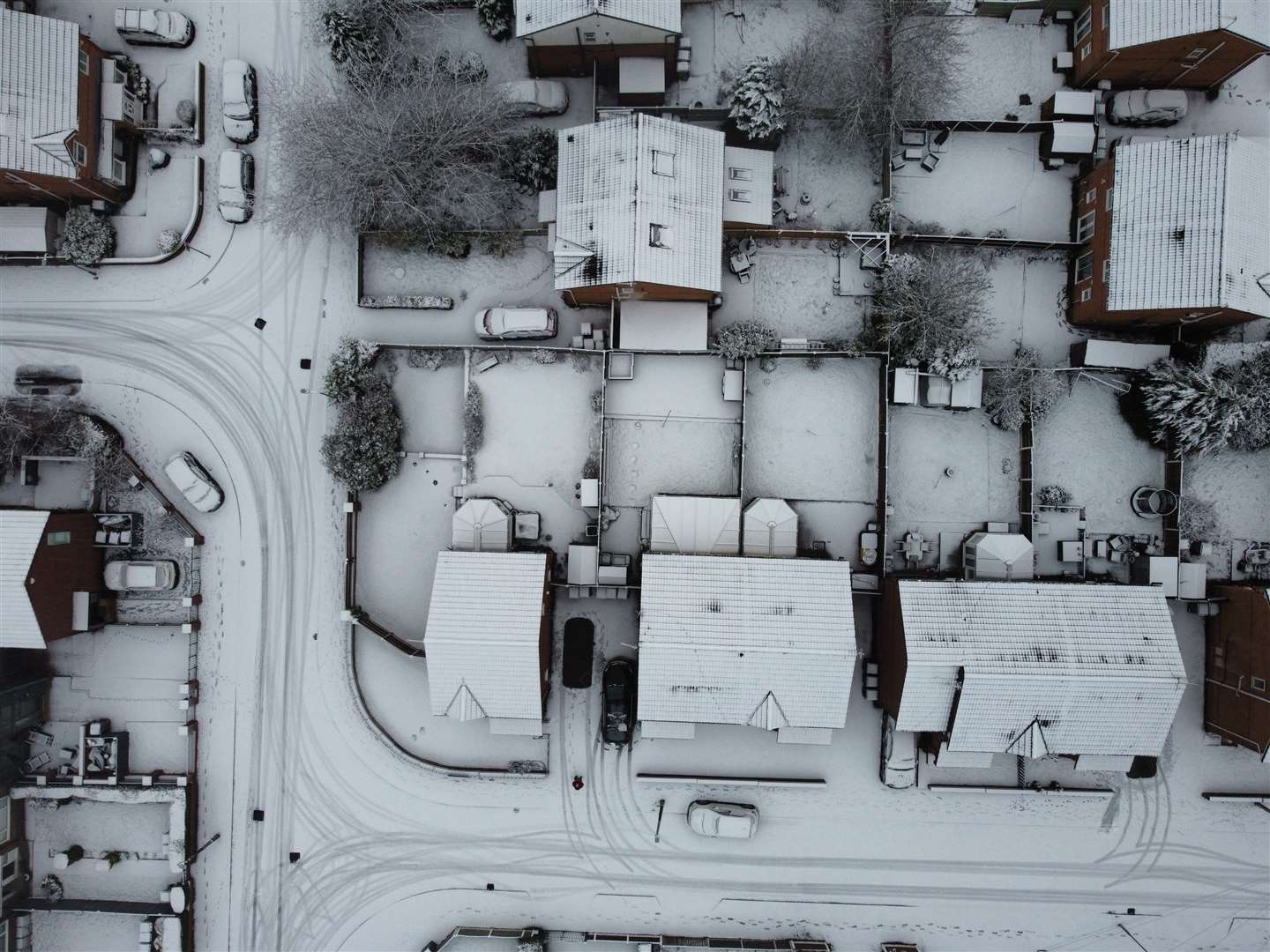 The snow is linked to cold air coming from the Arctic (Peter Byrne/PA)