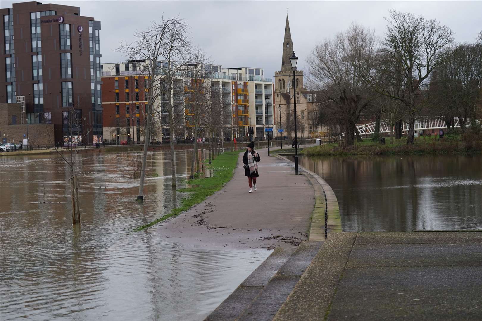 Many towns, villages and farms have flooded across the UK this winter (Stefan Rousseau/PA)