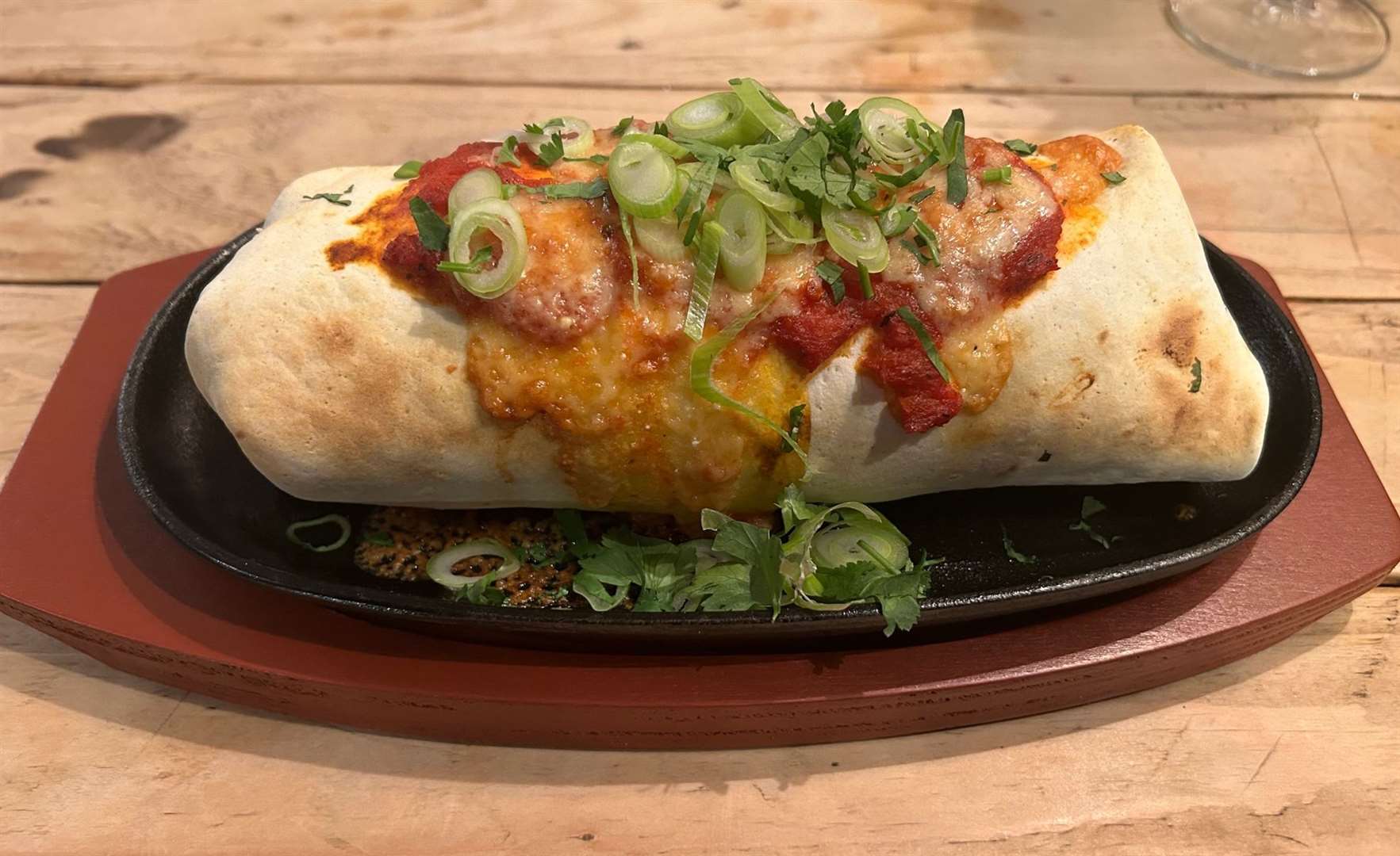 King prawn burrito at Verve, in Bury St Edmunds. Picture: Camille Berriman